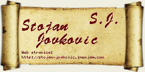 Stojan Jovković vizit kartica